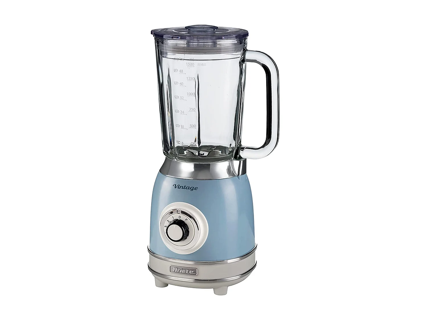 Blender bleu Ariete Vintage avec gobelet en verre