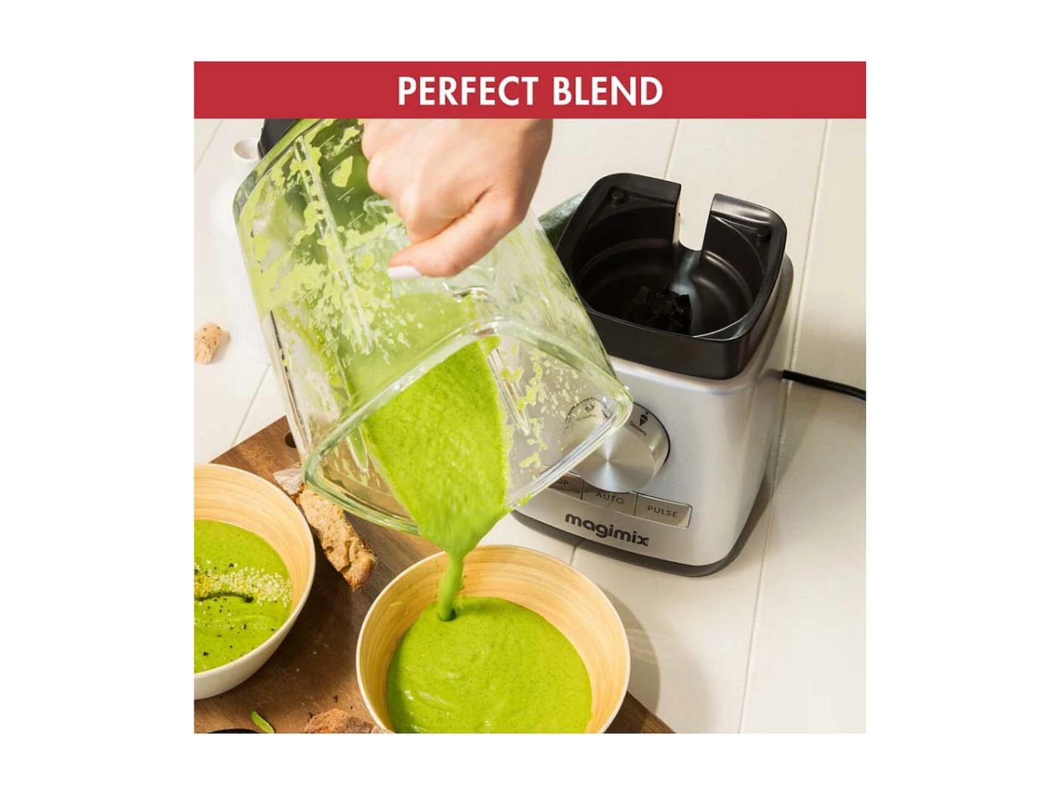 Blender Power 4 laqué rouge