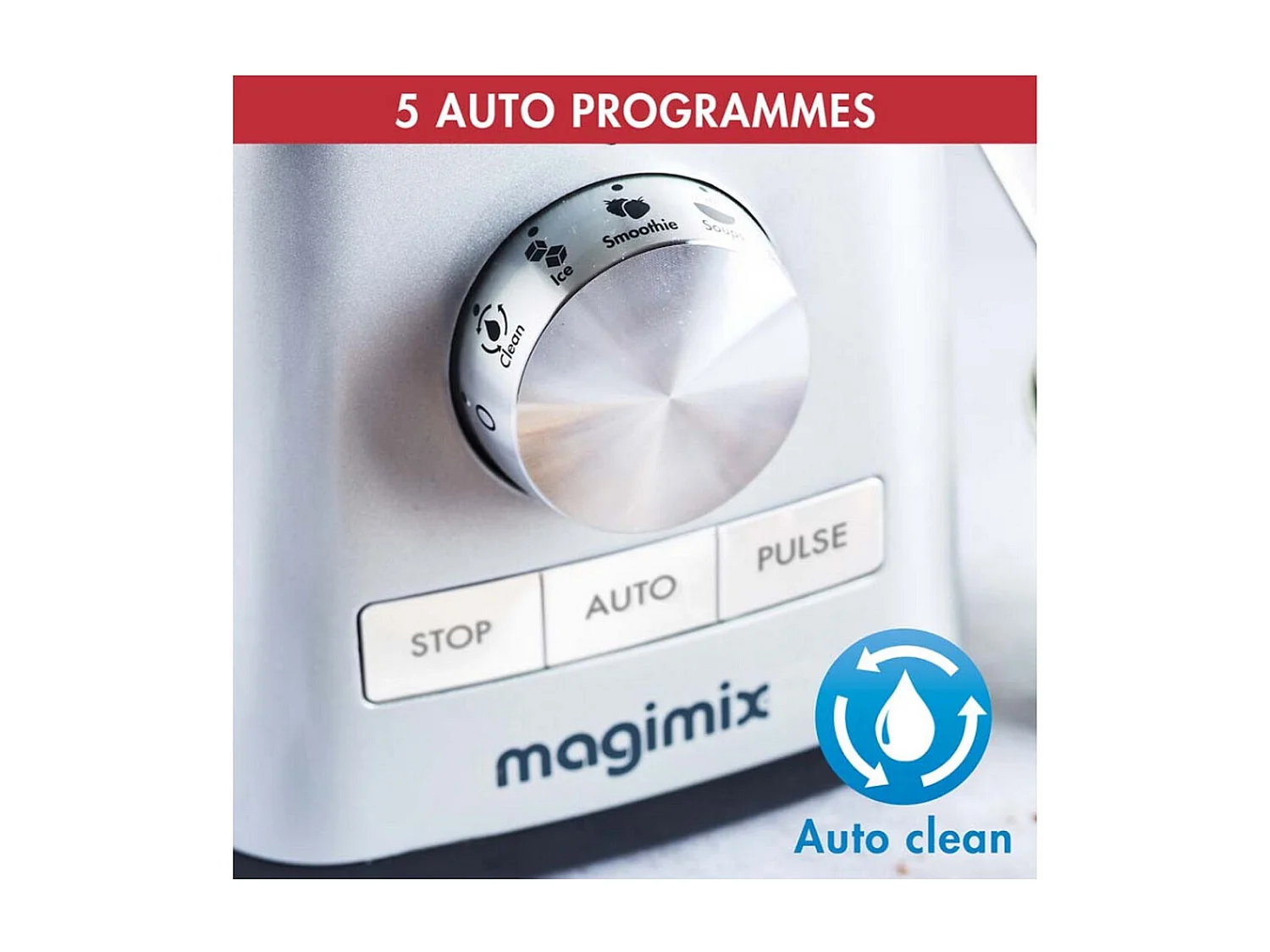 Blender Power 4 laqué rouge