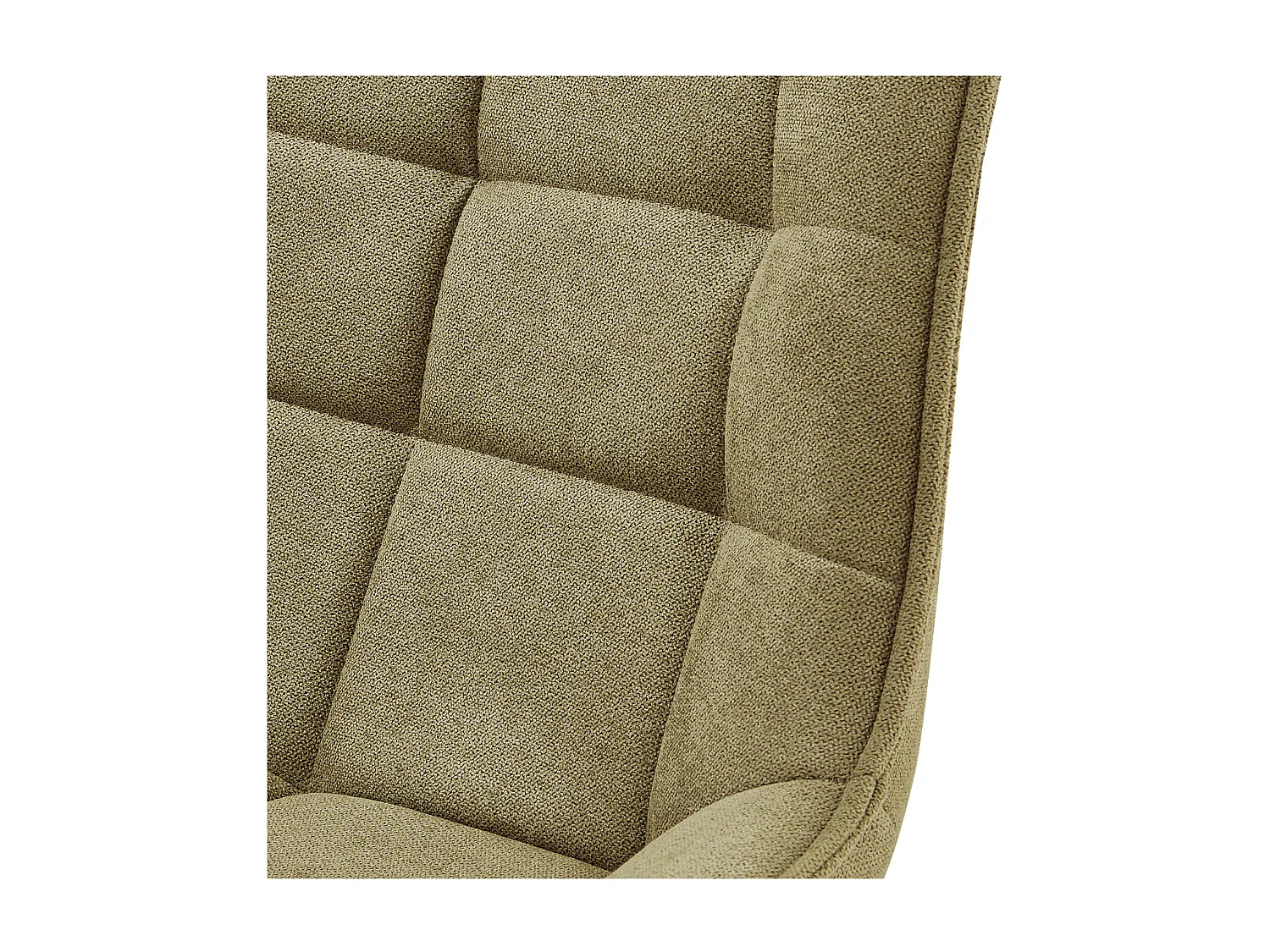 GRANT-Silla de bar de tela verde y metal negro (x2)