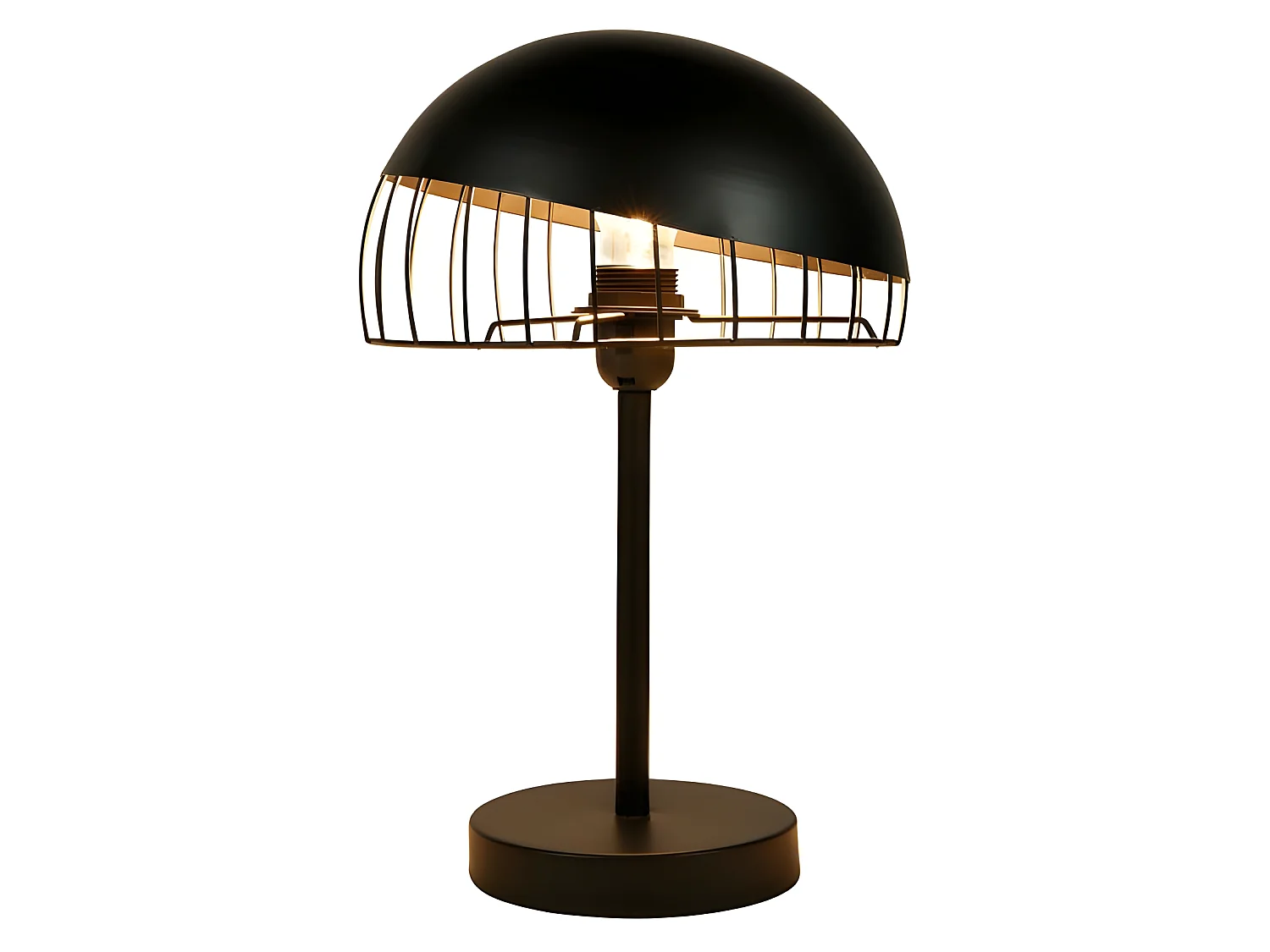 Lampe à poser en métal noir Colisée Ostaria