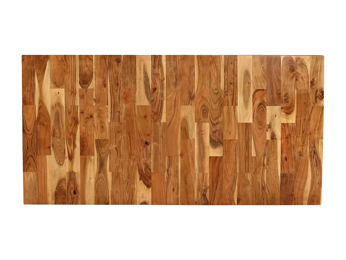 Table de salon salle bois marron 180 x 90 x 76 cm 0902309