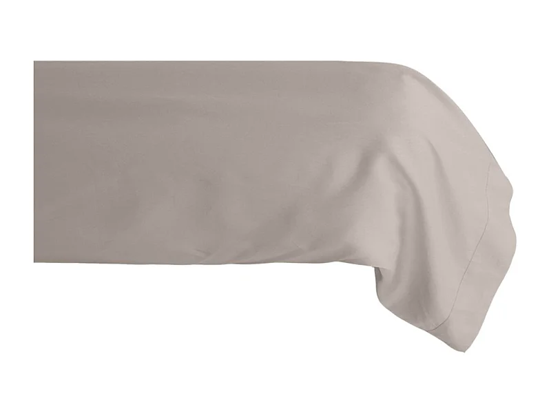 Taie de traversin lin en percale de coton 80 fils 43 x 190 cm