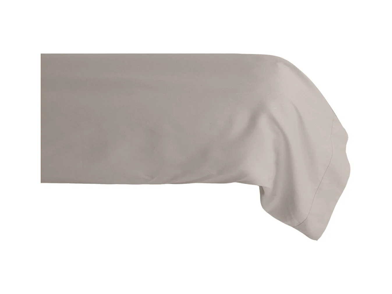 Taie de traversin lin en percale de coton 80 fils 43 x 190 cm