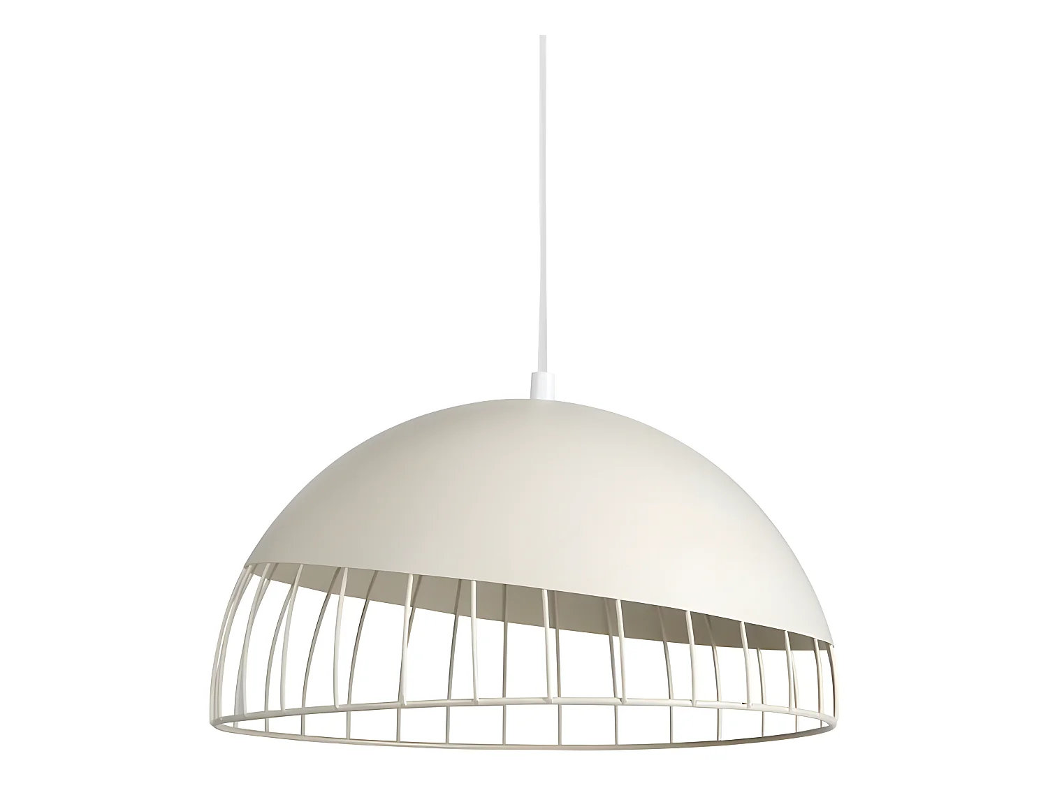 Suspension métal blanc Colisée Ostaria