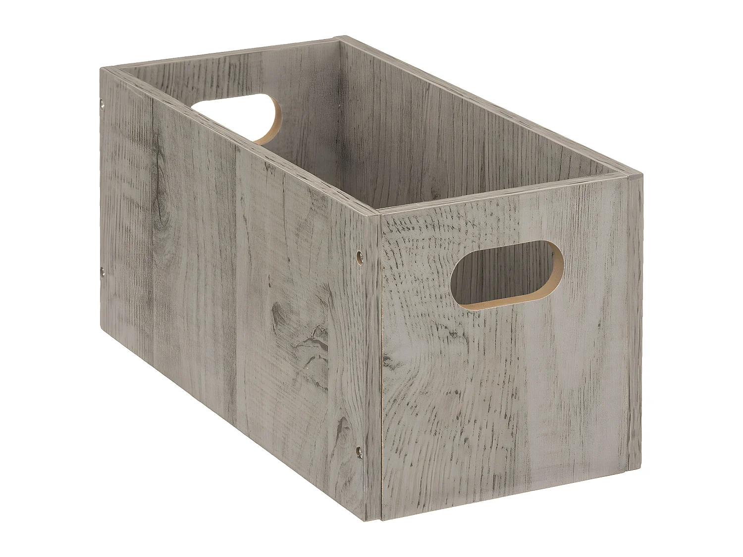 Boîte de rangement en Bois Gris 15 x 31 x 15 cm