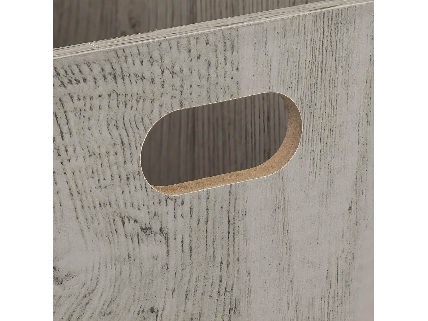 Boîte de rangement en Bois Gris 15 x 31 x 15 cm