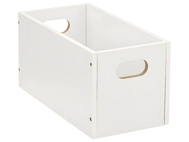 Boîte de rangement en Bois Blanc 15 x 31 x 15 cm
