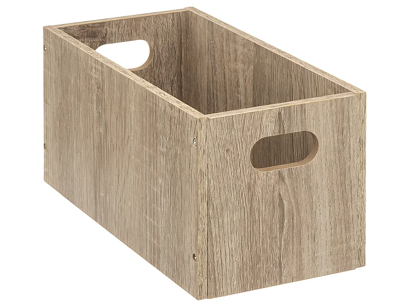 Boîte de rangement en Bois Naturel 15 x 31 x 15 cm