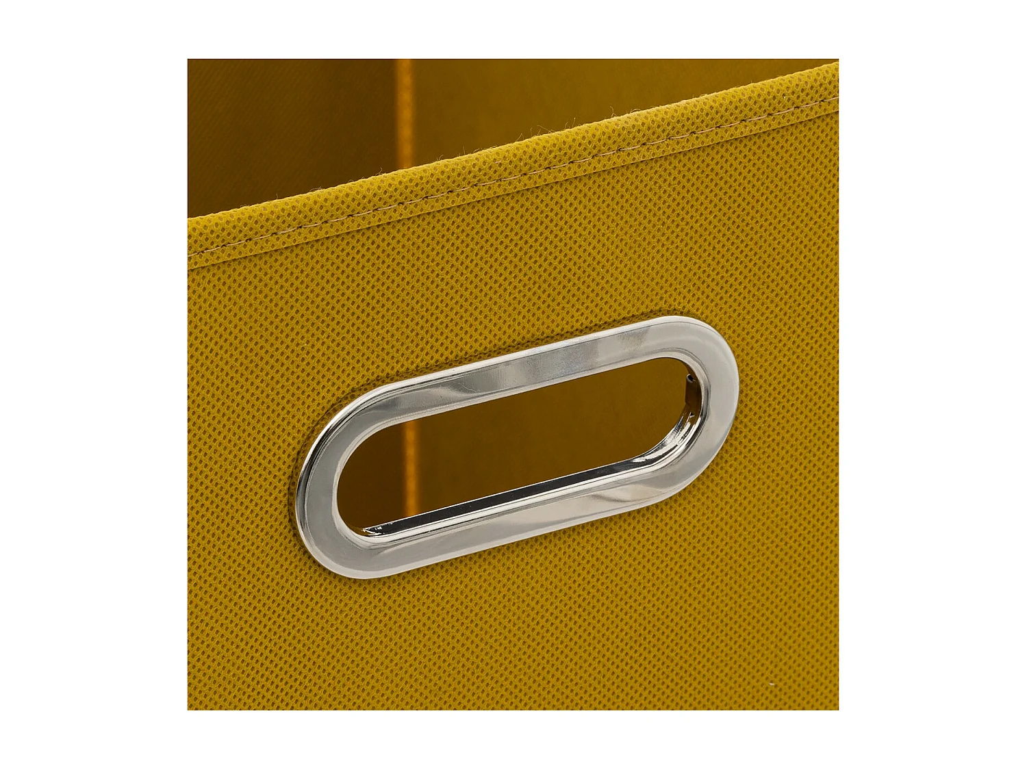 Boîte de rangement Jaune moutarde 31 x 31 cm