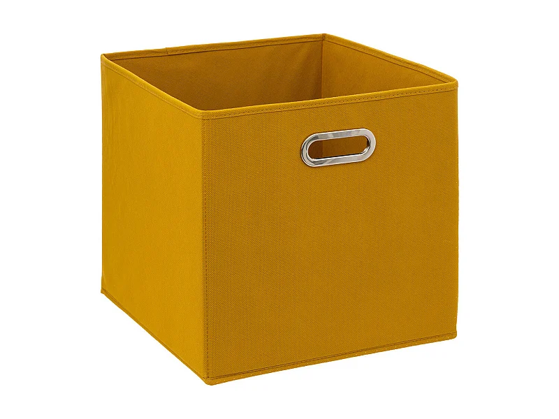 Boîte de rangement Jaune moutarde 31 x 31 cm
