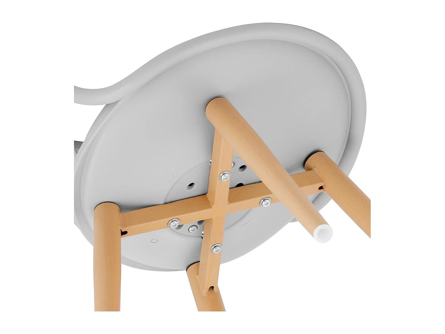 Lot de 2 chaises salon salle à manger restaurant cafés bureaux terrasses salles d'attente 150 kg max dossier ouvert blanc 14_0005990