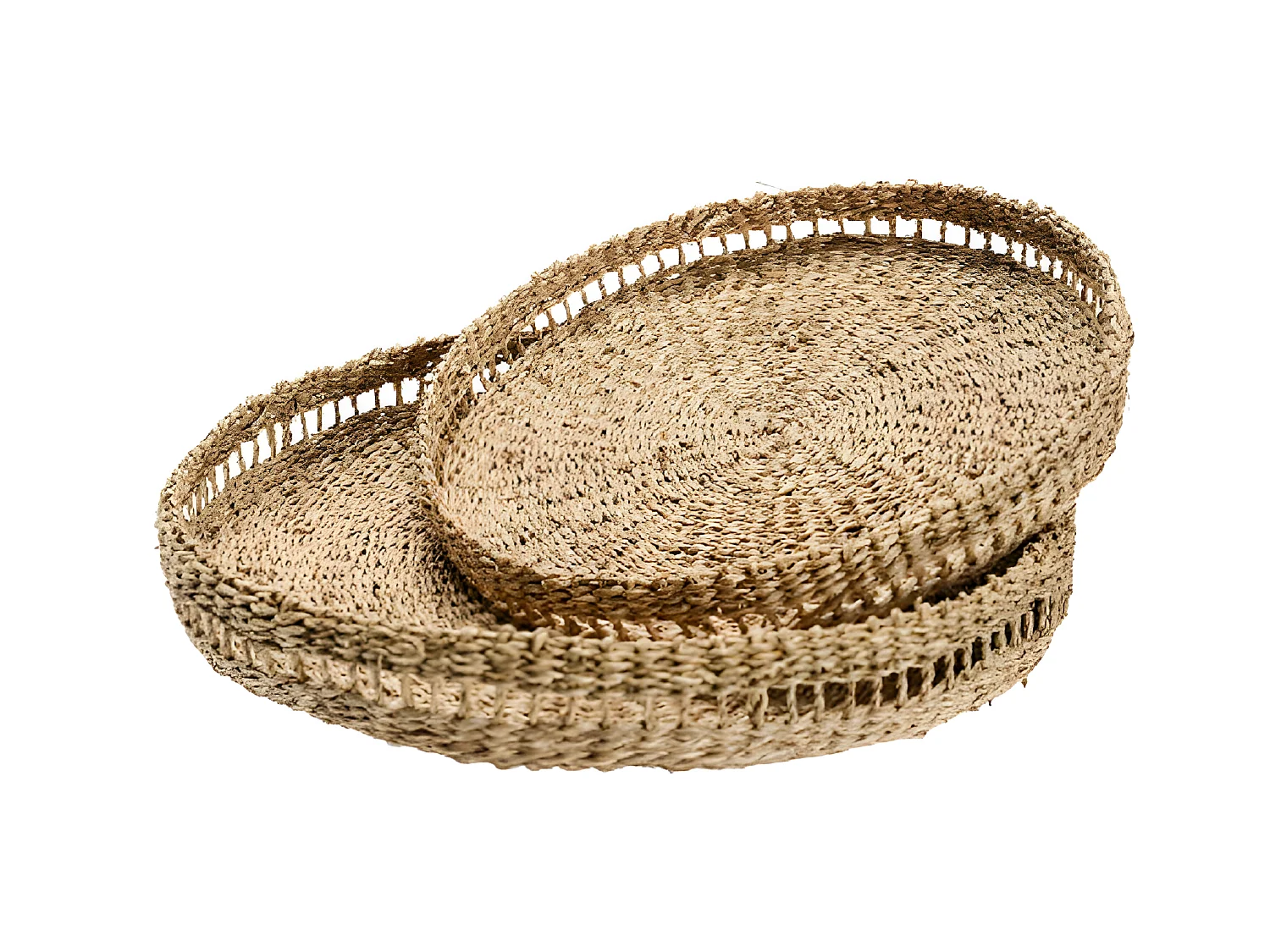 Set de 2 plateaux naturels