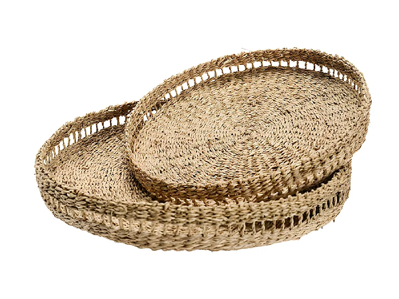 Set de 2 plateaux naturels