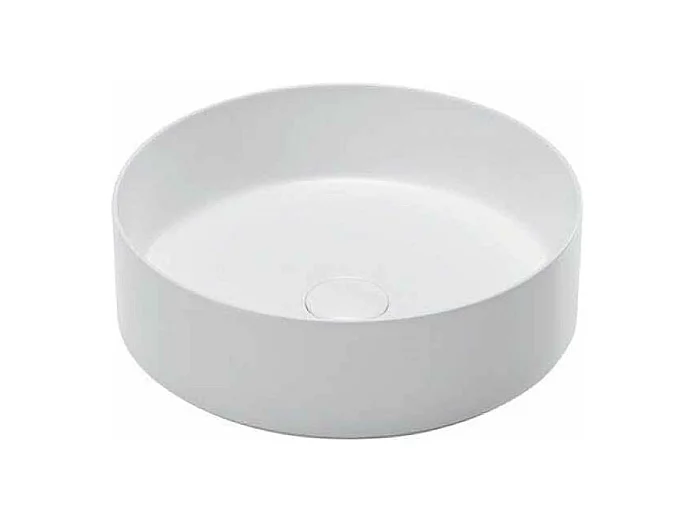 Lavabo blanco mate sobre encimera cerámico MENDOZA Ø 36 cm  Ø36 cm