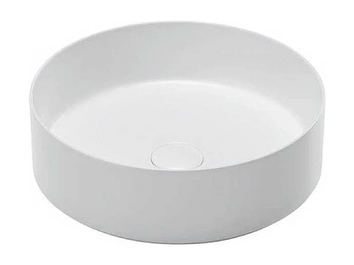 Lavabo blanco mate sobre encimera cerámico MENDOZA Ø 36 cm  Ø36 cm