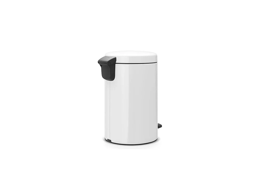 Cubo de Basura con Pedal Newicon 12L Blanco con Tapa Silenciosa y Antiodor