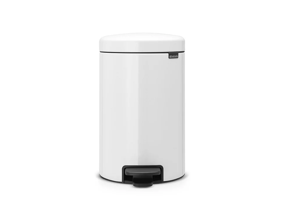 Poubelle à pédale newicon 12 l blanc