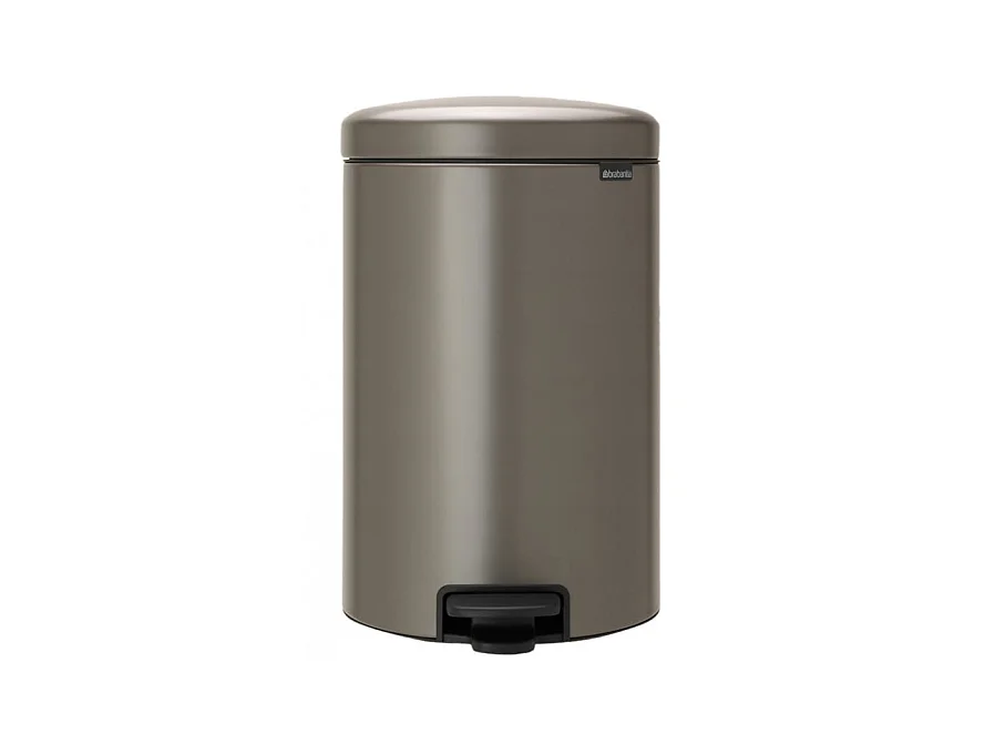 Poubelle à pédale newicon 12 l platinum