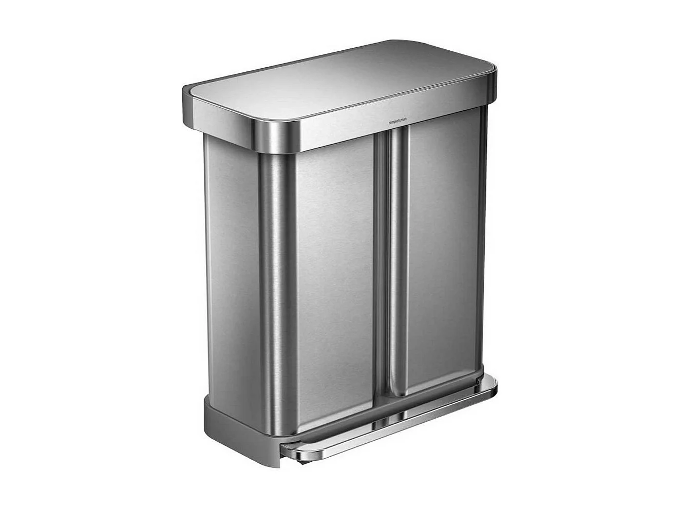 Simplehuman Poubelle à pédale 58l inox - cw2025