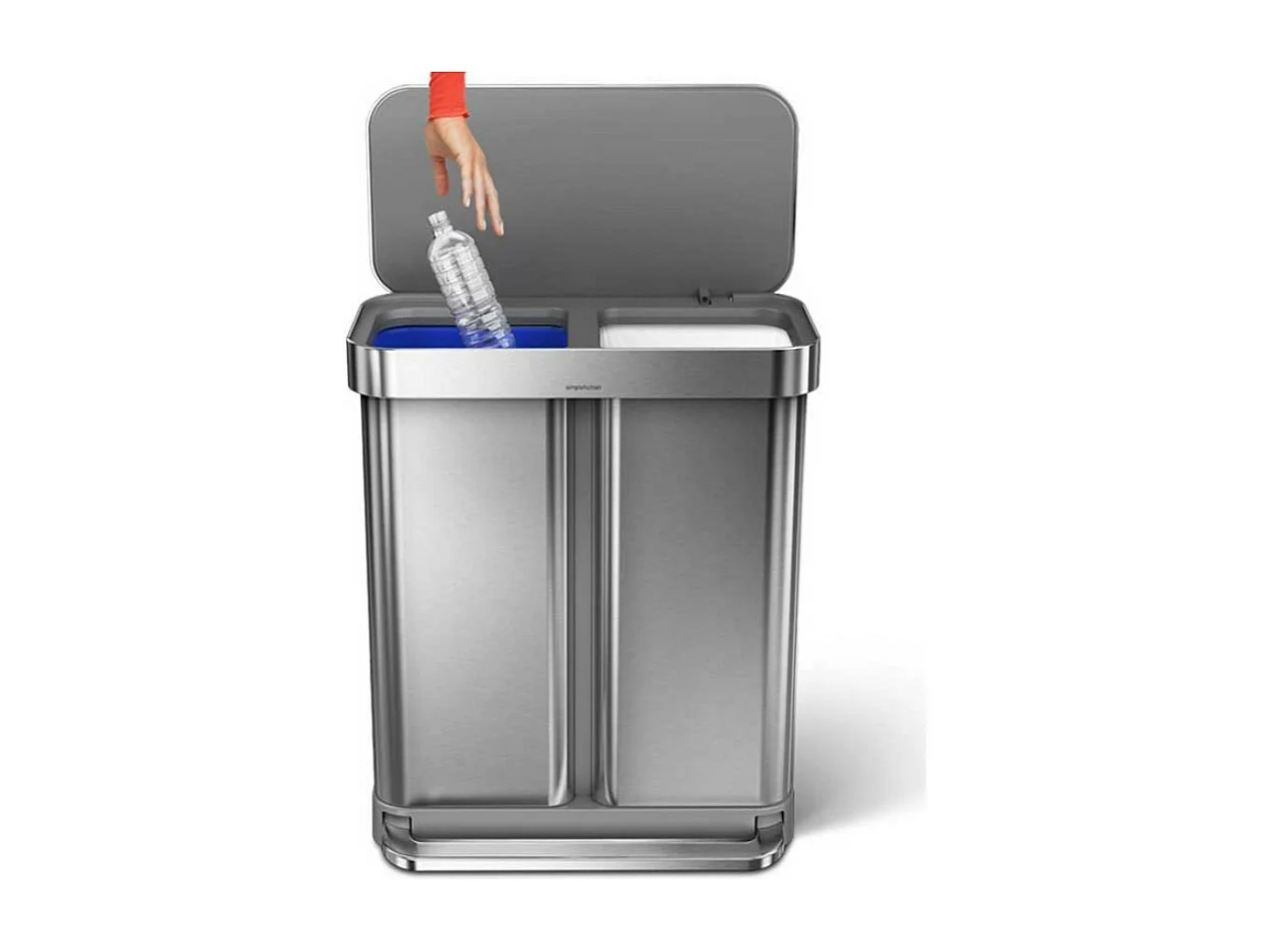 Simplehuman Poubelle à pédale 58l inox - cw2025