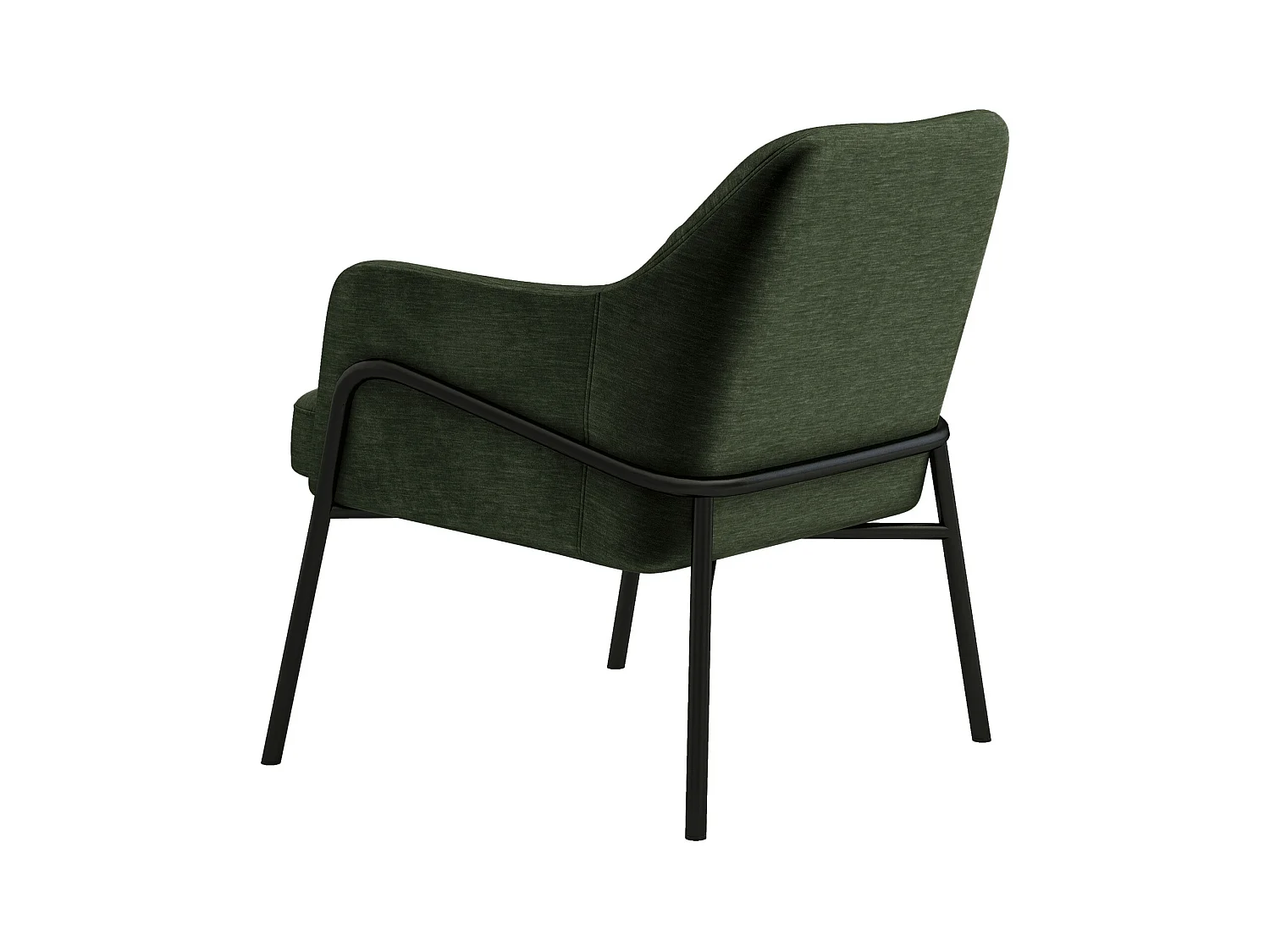 LAYTON-Fauteuil lounge en velours Retro Sauge