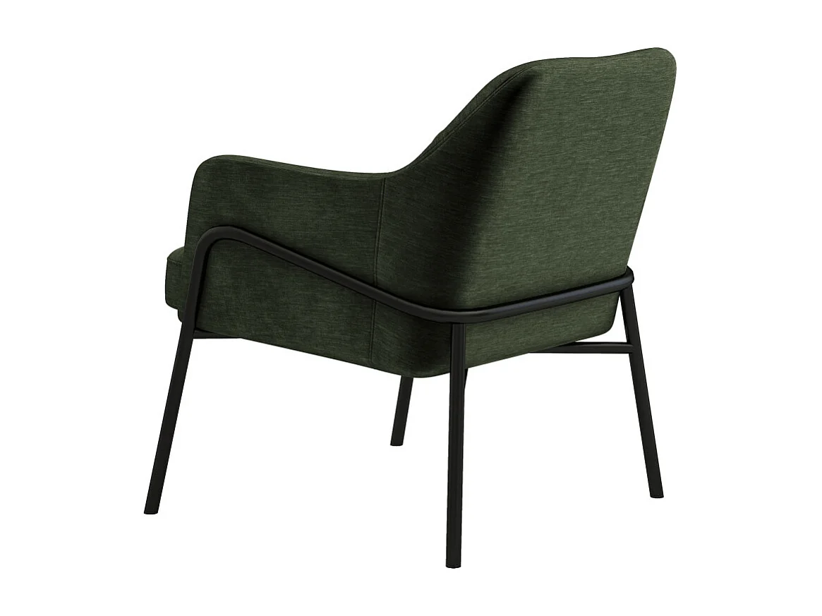 LAYTON-Fauteuil lounge en velours Retro Sauge