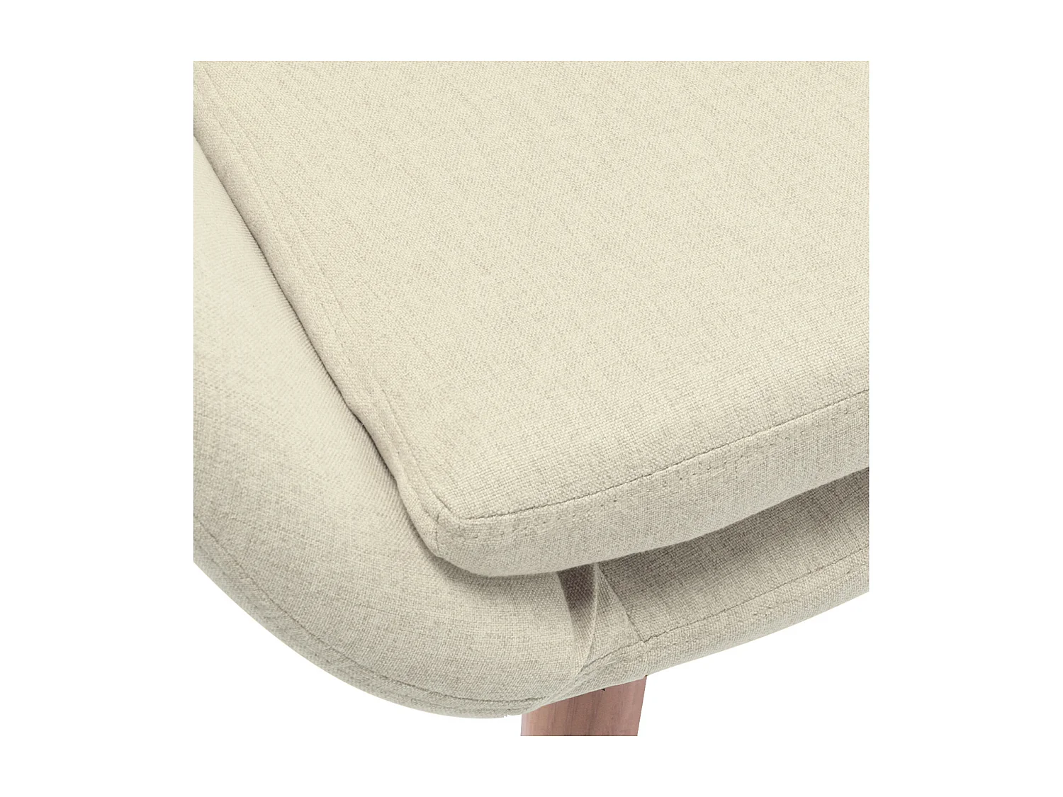 CANCUN-Sedia tessuto grigio gambe metallo effetto legno (x2)