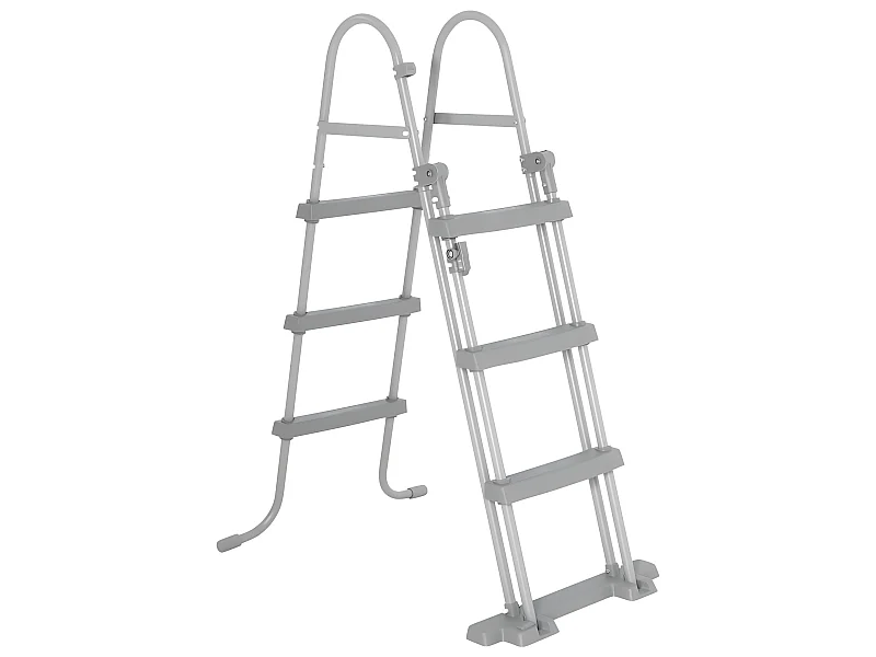 Escalera de Seguridad para Piscinas Bestway Flowclear 108x71x139 cm para Piscinas Desmontables de 107 cm de Altura