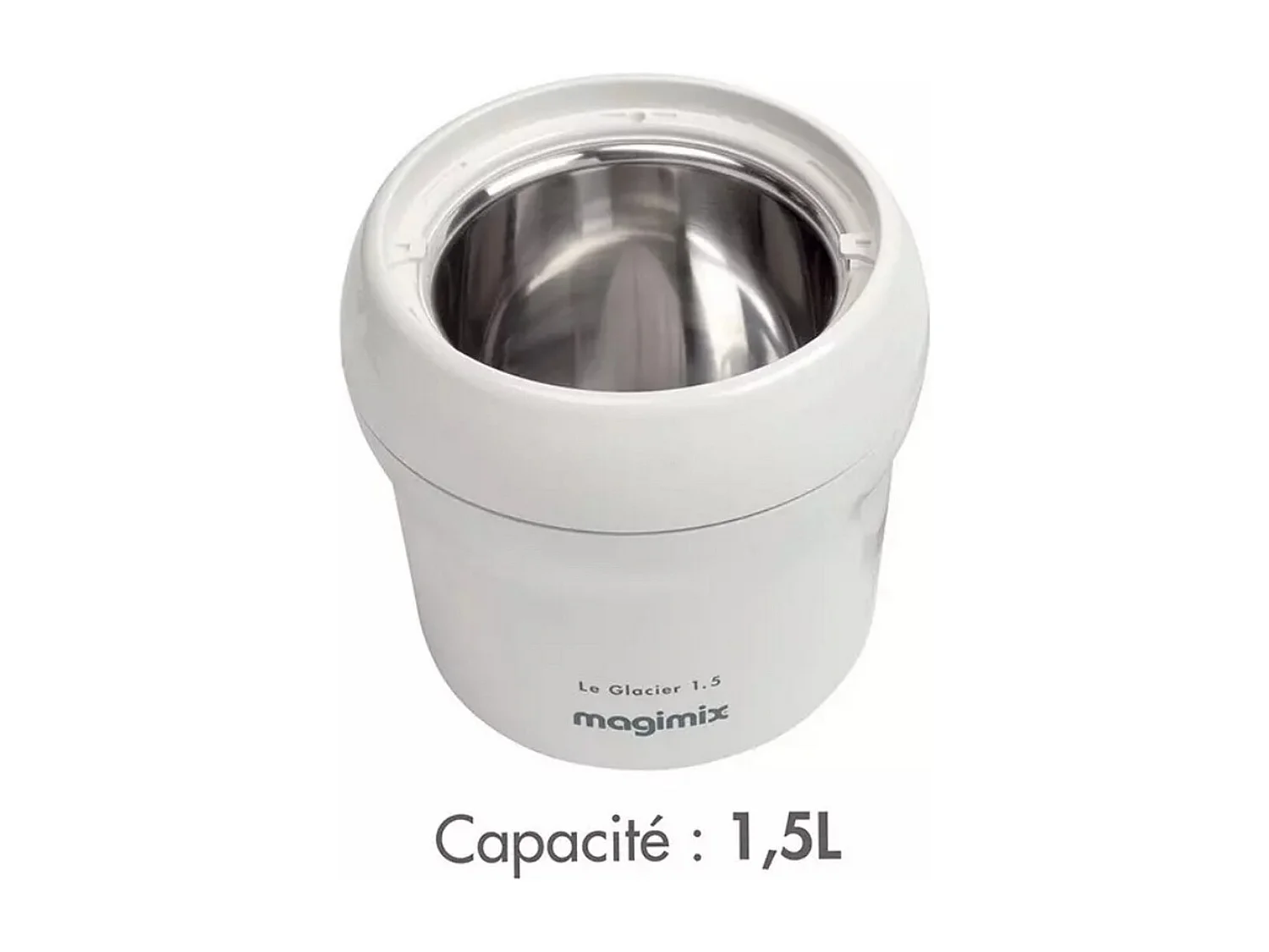 Sorbetière le glacier 1,5 l blanc