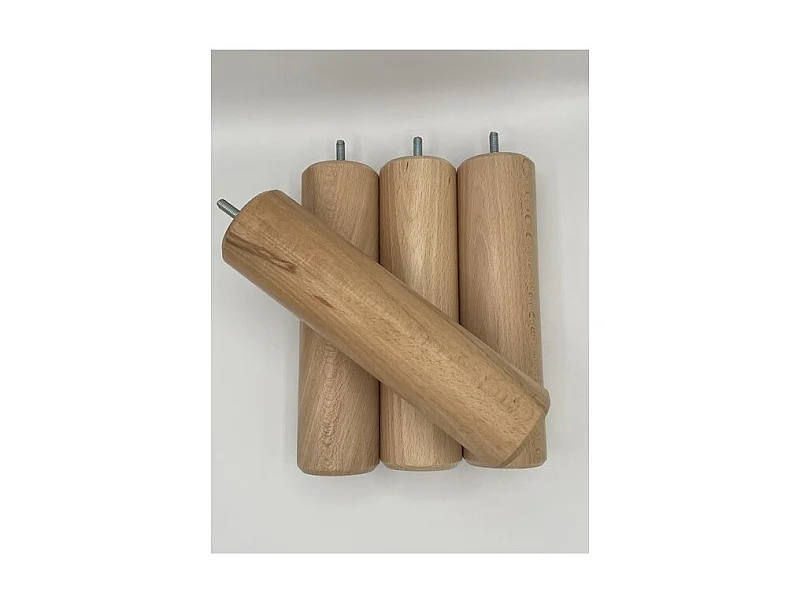 4 PIEDS en BOIS HAUTEUR 15 cm