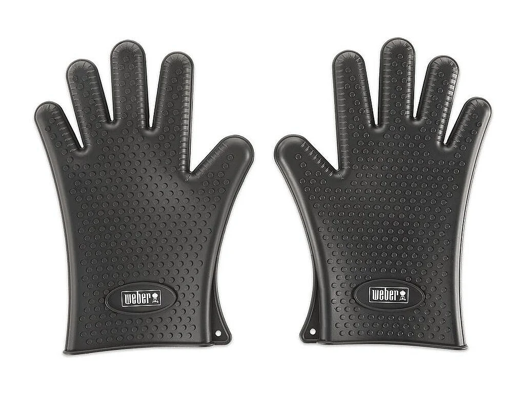 Weber WBR7017 Guanti Barbecue in Silicone Nero