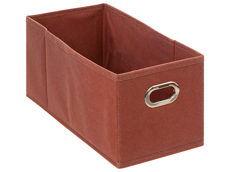 Boîte de rangement tissu Terracotta 15 x 31 x 15 cm