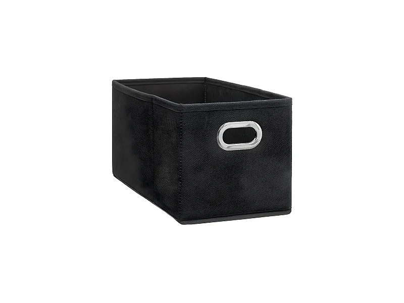 Boîte de rangement tissu Gris Foncé 15 x 31 x 15 cm