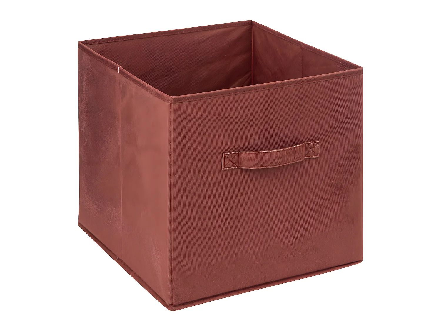 Boîte de Rangement en Velours Terracotta 31 x 31 x 31 cm