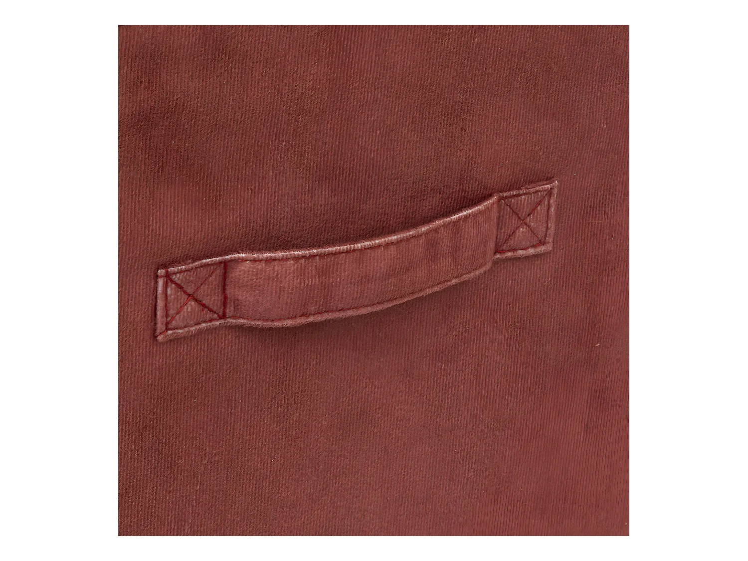 Boîte de Rangement en Velours Terracotta 31 x 31 x 31 cm