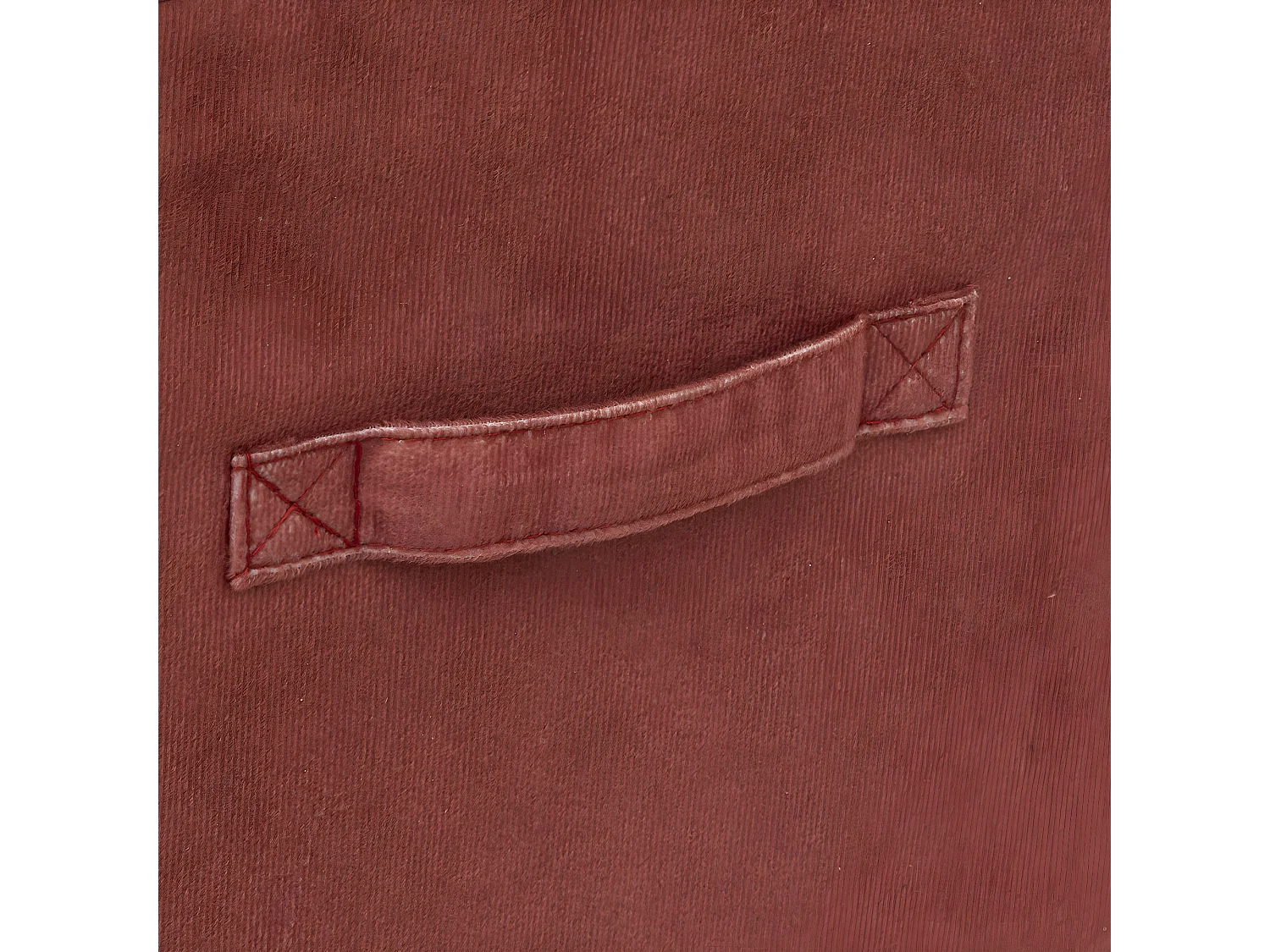 Boîte de Rangement en Velours Terracotta 31 x 31 x 31 cm