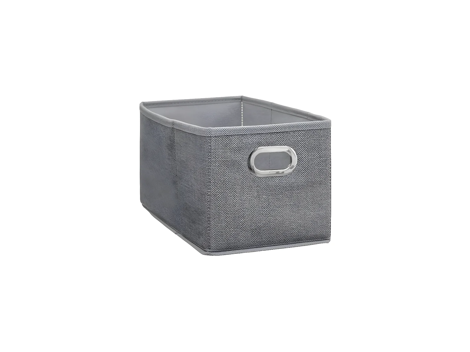 Boîte de rangement tissu Gris clair chiné 15 x 31 x 15 cm