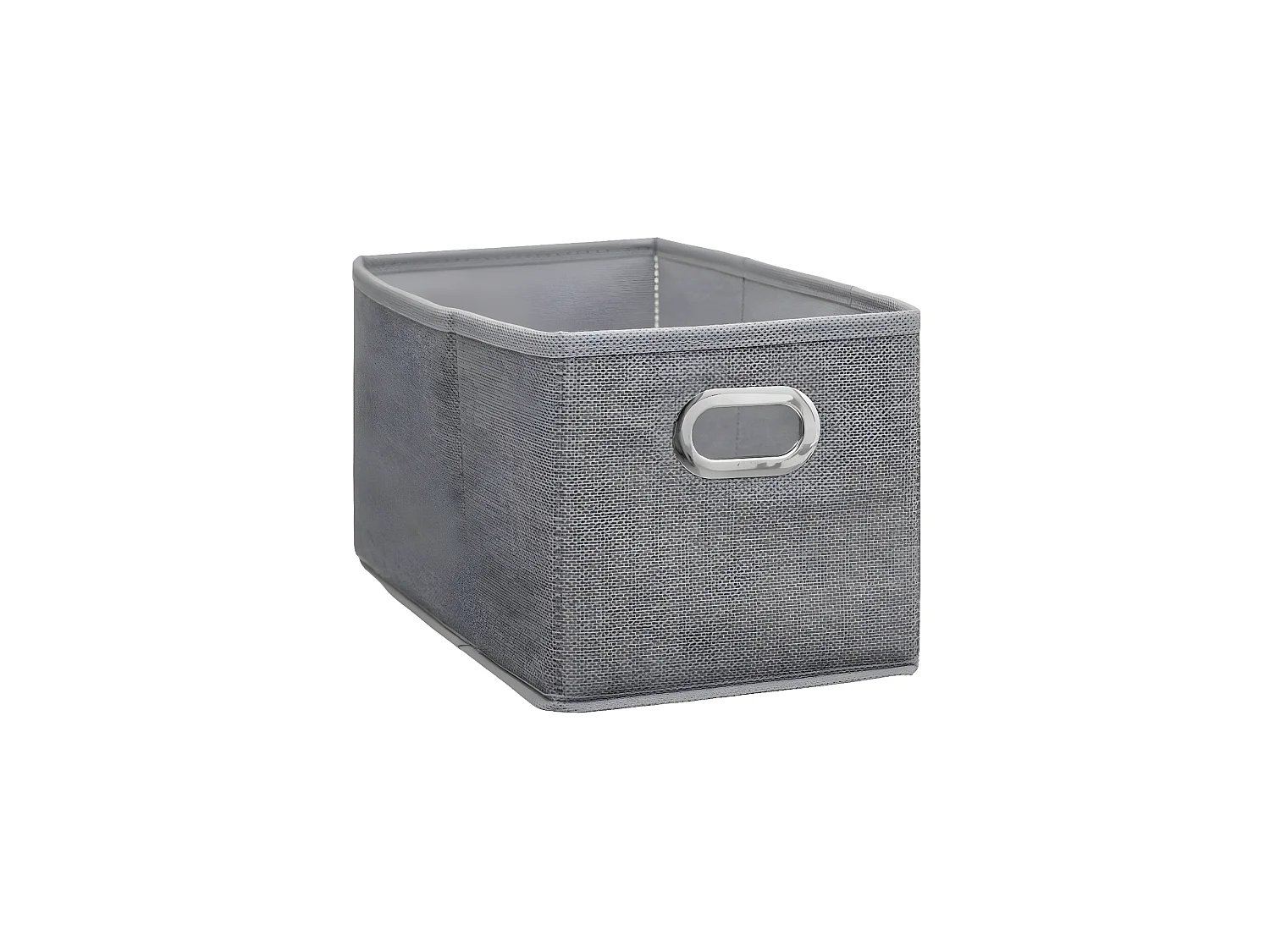 Boîte de rangement tissu Gris clair chiné 15 x 31 x 15 cm