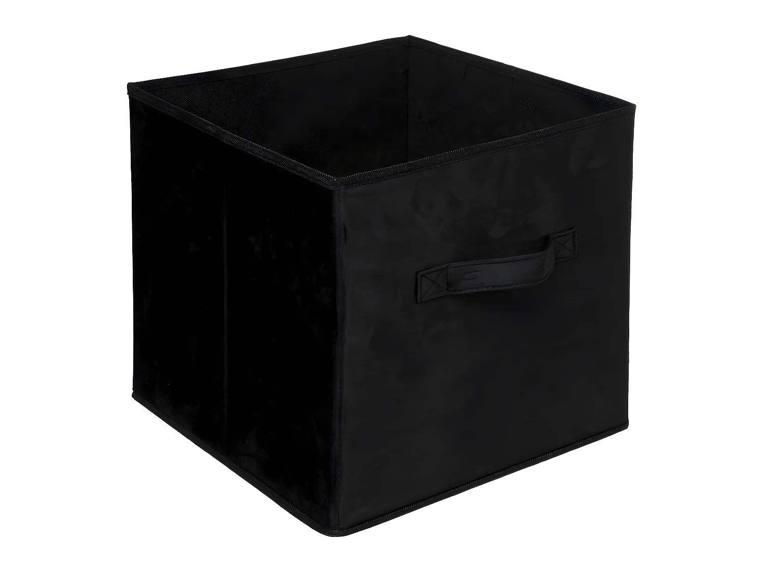 Boite de rangement en Velours Noir 31 x 31 x 31 cm