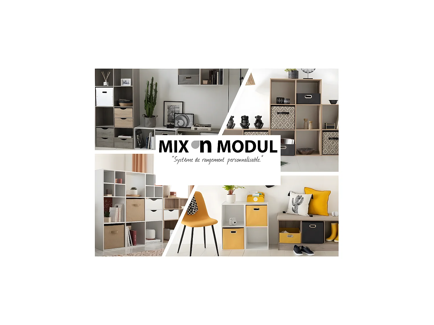 Boite de rangement en Velours Noir 31 x 31 x 31 cm