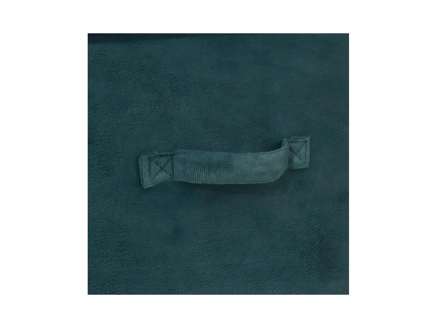 Boîte de Rangement en Velours Bleu Pétrole 31 x 31 x 31 cm