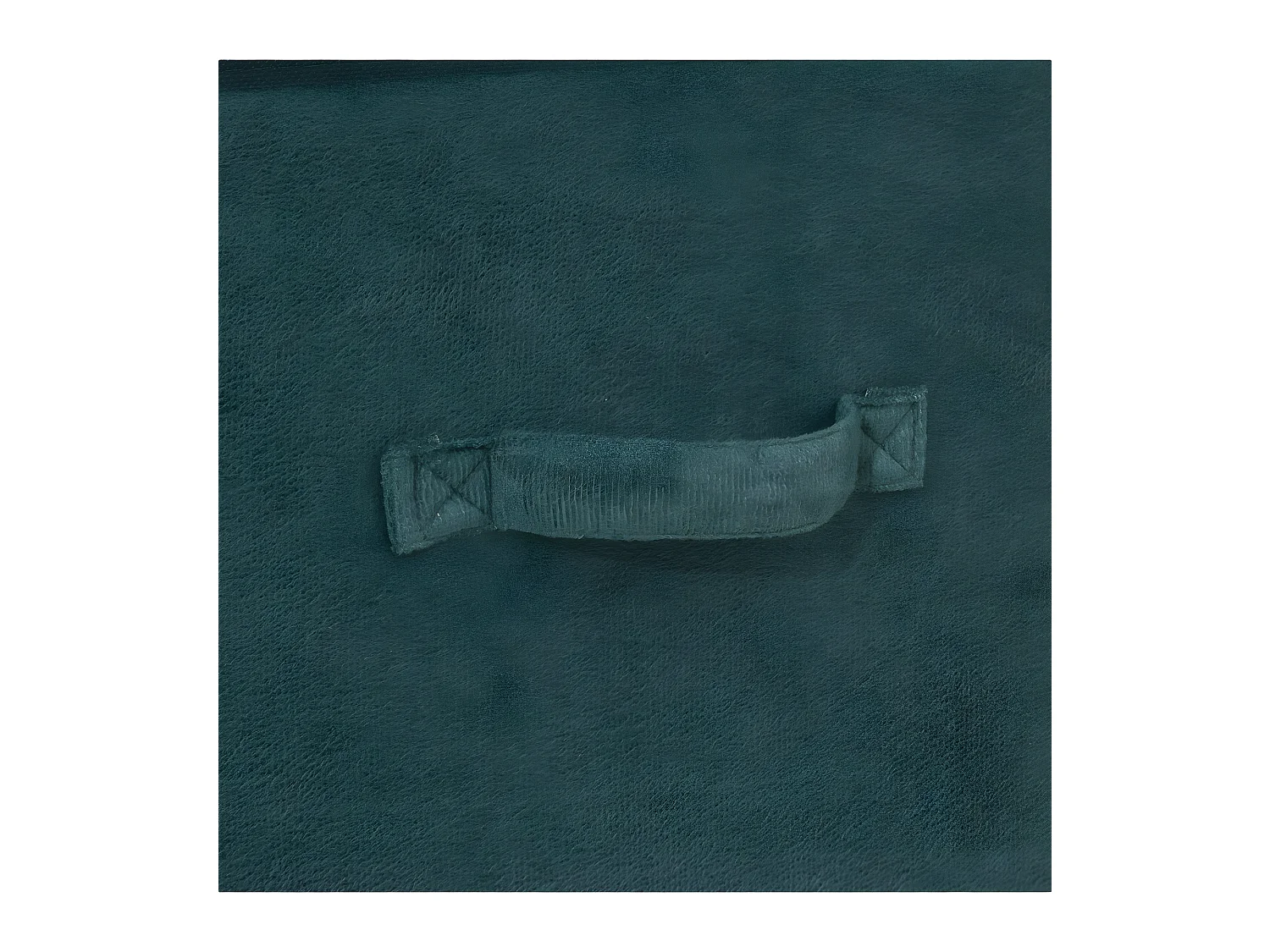 Boîte de Rangement en Velours Bleu Pétrole 31 x 31 x 31 cm