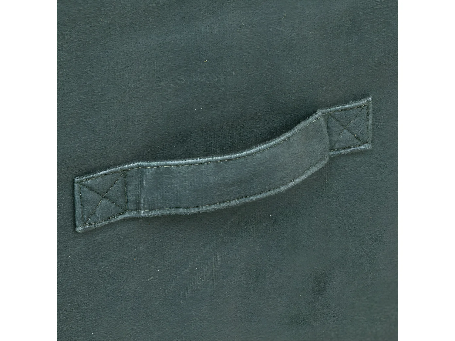 Boîte de Rangement en Velours Vert Kaki 31 x 31 x 31 cm