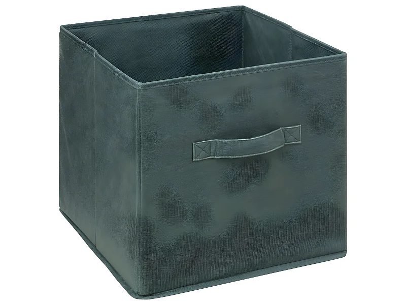 Boîte de Rangement en Velours Vert Kaki 31 x 31 x 31 cm
