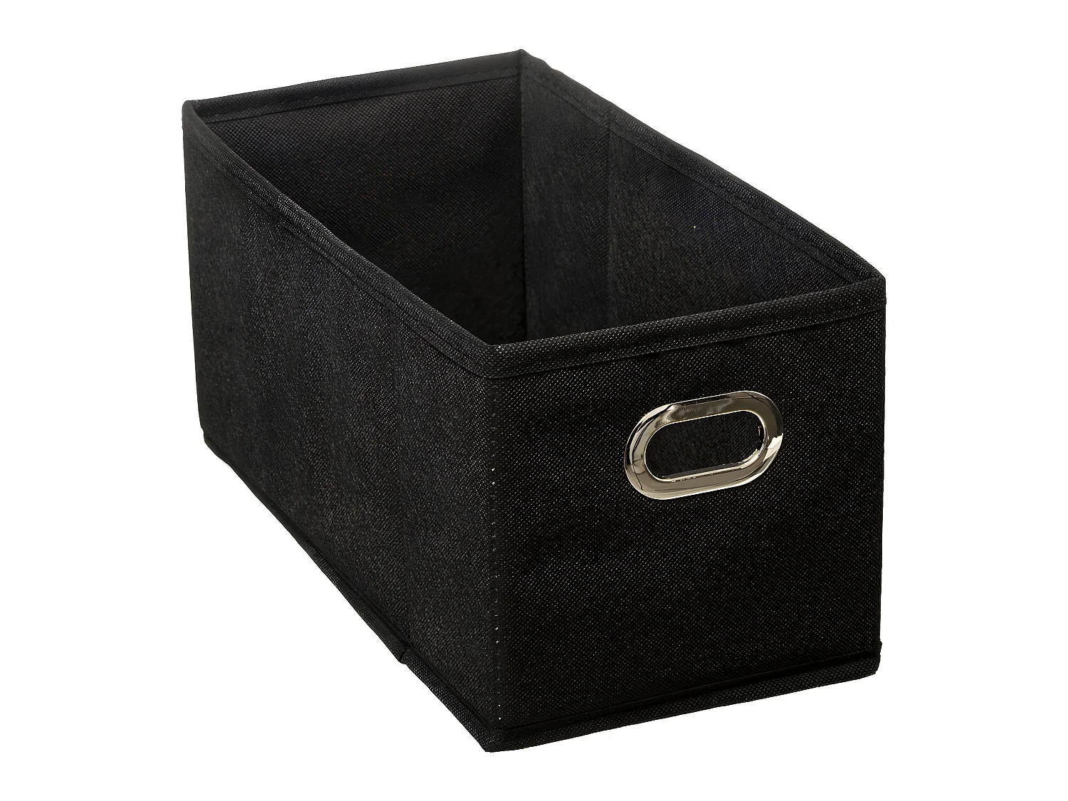 Boîte de rangement tissu Noir 15 x 31 x 15 cm