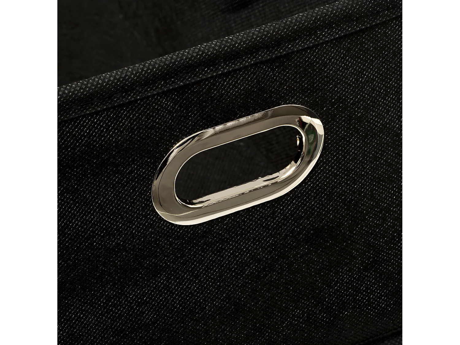 Boîte de rangement tissu Noir 15 x 31 x 15 cm