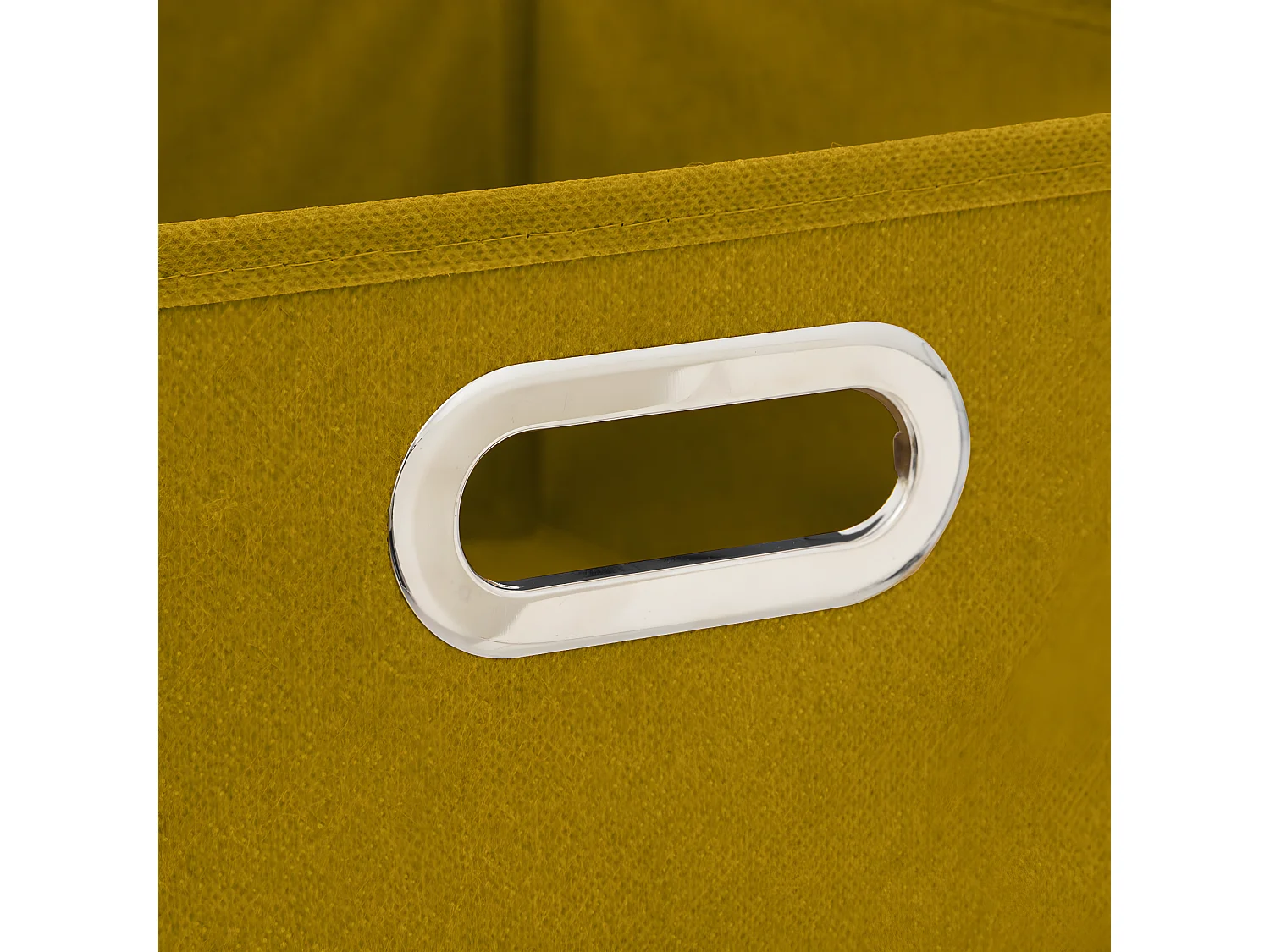 Boîte de rangement Jaune moutarde 31 x 31 x 15 cm
