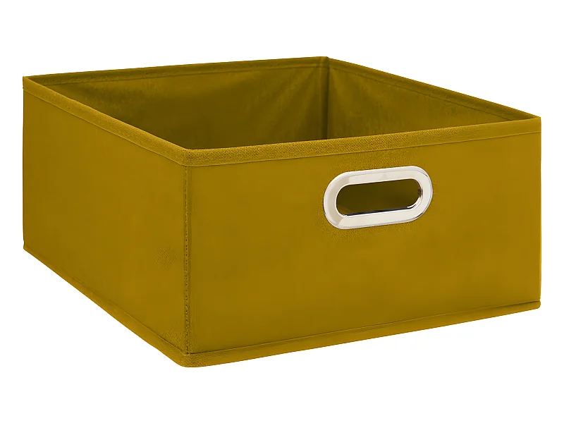 Boîte de rangement Jaune moutarde 31 x 31 x 15 cm