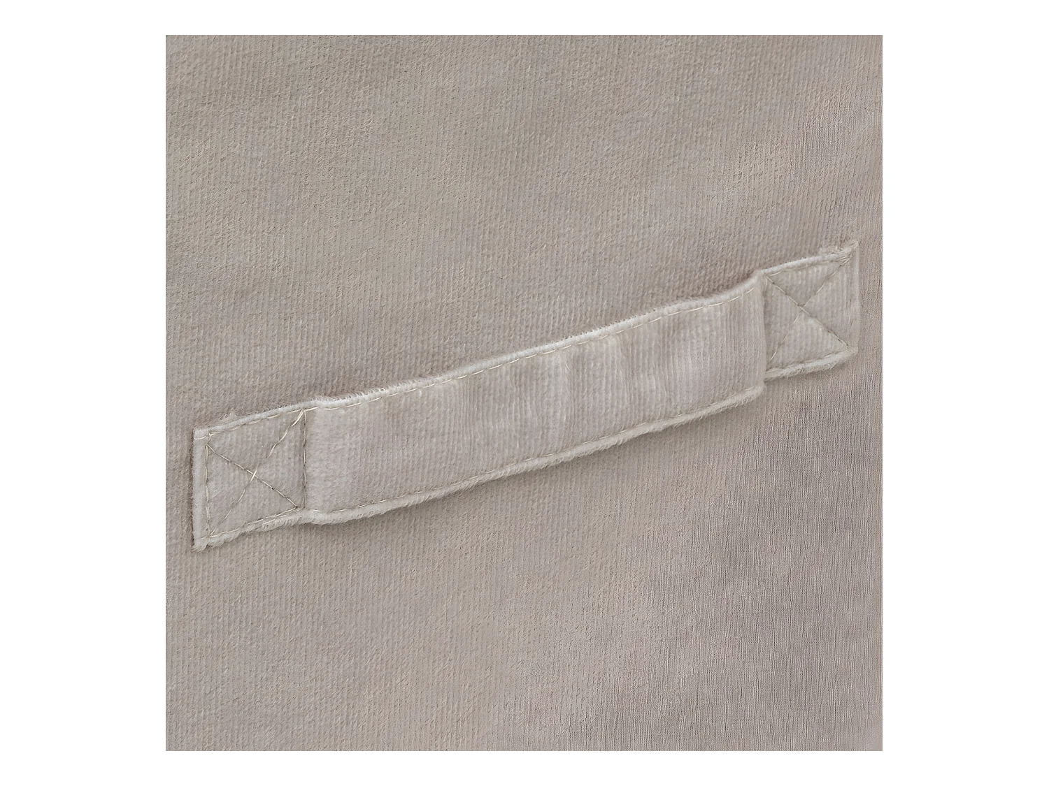 Boîte de Rangement en Velours Beige Lin 31 x 31 x 31 cm